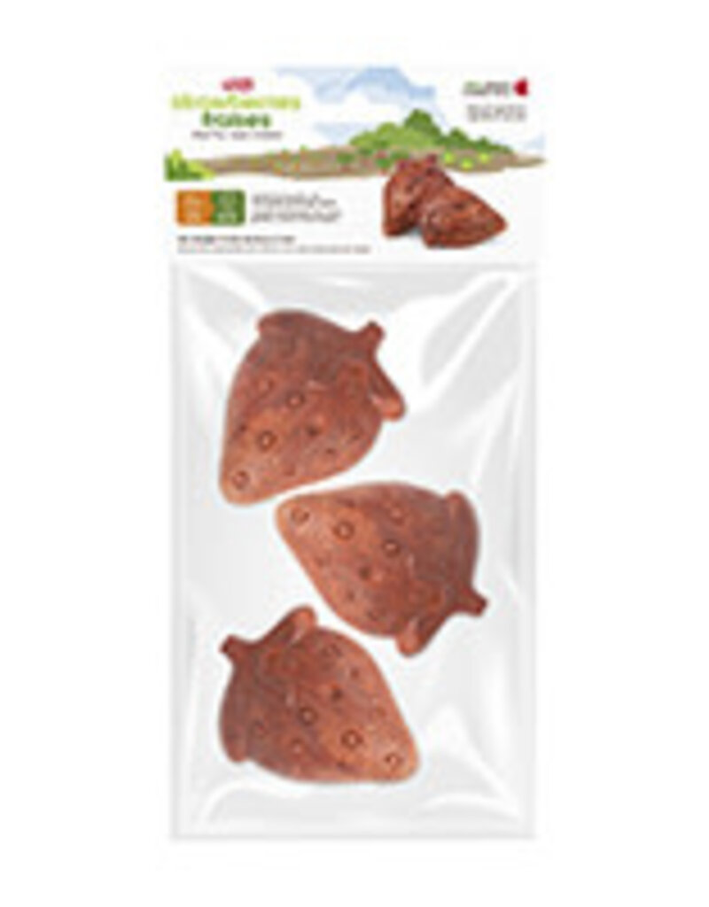 Living World Edible Strawberries Chew Toy - Red - 3 pack - 81 g (2.8 oz)