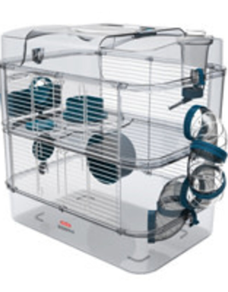 Zolux Zolux Rody3 Duo Hamster Cage - 2-story - Blue - 16.14 x 10.62 x 15.74 in