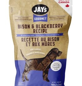 Jay's Jay's Gourmet Bison & Blueberry Air-Dried Dog Treats 150g