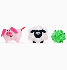 Hugsmart HugSmart Meow Buddies - Sheep & Pig 3pk