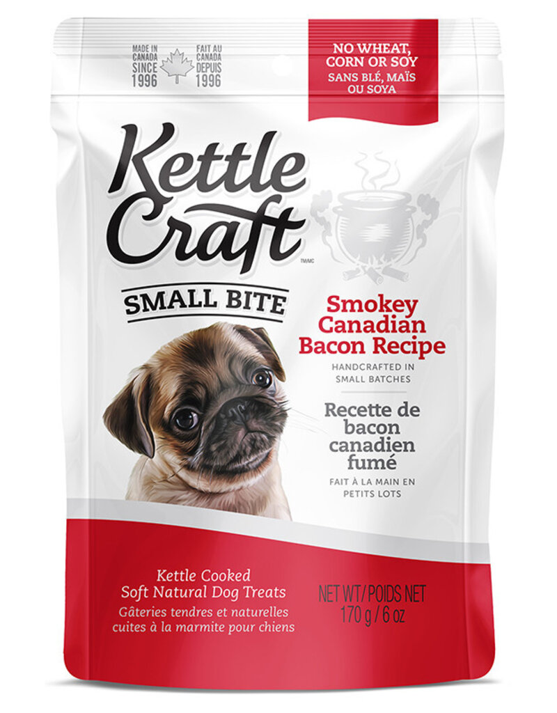 Kettle Craft Smokey Canadian Bacon - Small Bite Dog Treat 170g