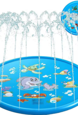 Temu PVC Dolphin Spray Mat for Dogs - 1m dia.