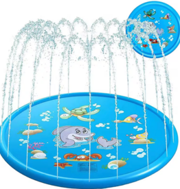 Temu PVC Dolphin Spray Mat for Dogs - 1m dia.