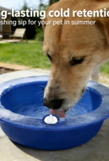 Temu Cooling Pet Bowl / Refillable Ice Bowl - Blue