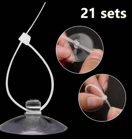 Temu Suction Cups with Zip Ties - 1 set