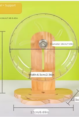 Temu Transparent Exercise Wheel with Adjustable Stand