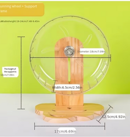 Temu Transparent Exercise Wheel with Adjustable Stand