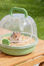 Temu Transparent Hamster Carrier - Green