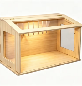 Temu Wooden Hamster Cage with Windows 15.75" x 11.81" x 11.81"