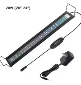 Temu Full Spectrum LED Adjustable Aquarium Light 20-24" - 20W