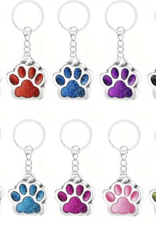 Temu Paw Print Keychains - Assorted Patterns & Colours 1pc.