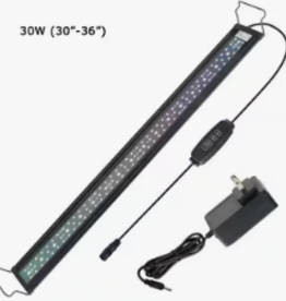 Temu Full Spectrum LED Adjustable Aquarium Light 30-36" - 30W