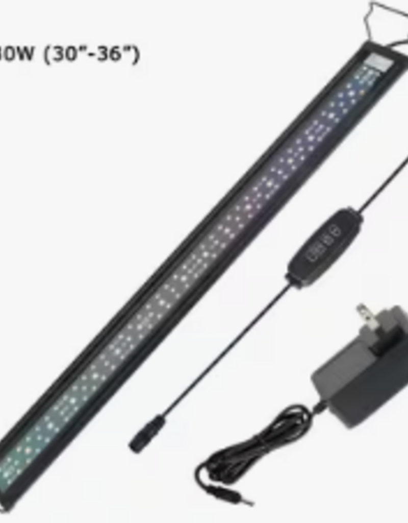 Temu Full Spectrum LED Adjustable Aquarium Light 30-36" - 30W