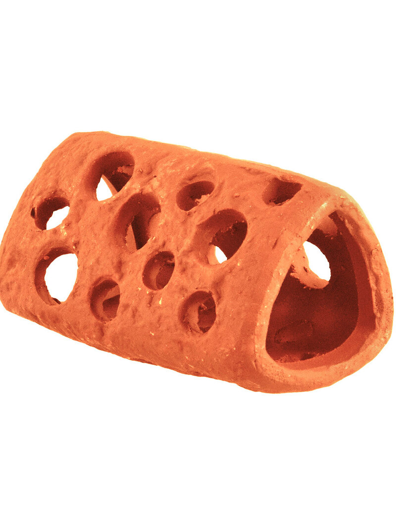 Underwater Treasures Underwater Treasures Ceramic Tube - Holey - Orange