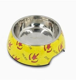 Hugsmart Hugsmart Peace and Love Stainless Steel Bowl 24oz