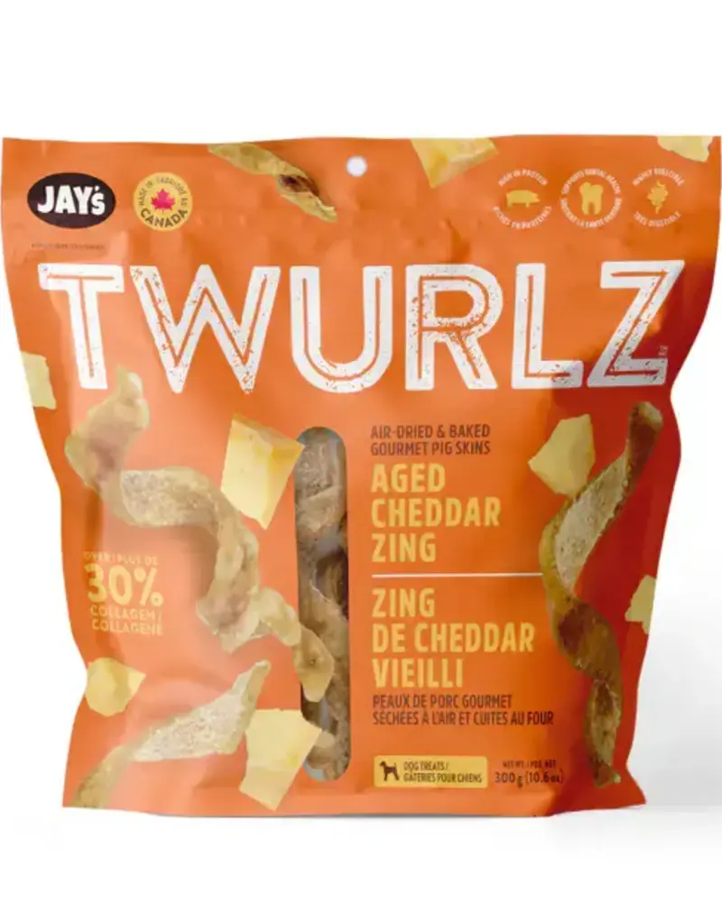 Jay's Jay's Twurlz Aged Cheddar Dog Treats 300g