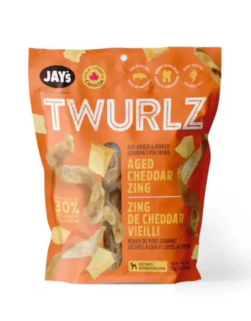 Jay's Jay's Twurlz Aged Cheddar Dog Treats 75g