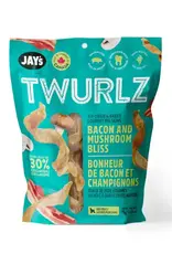 Jay's Jay's Twurlz Bacon Mushroom Dog Treats 75g