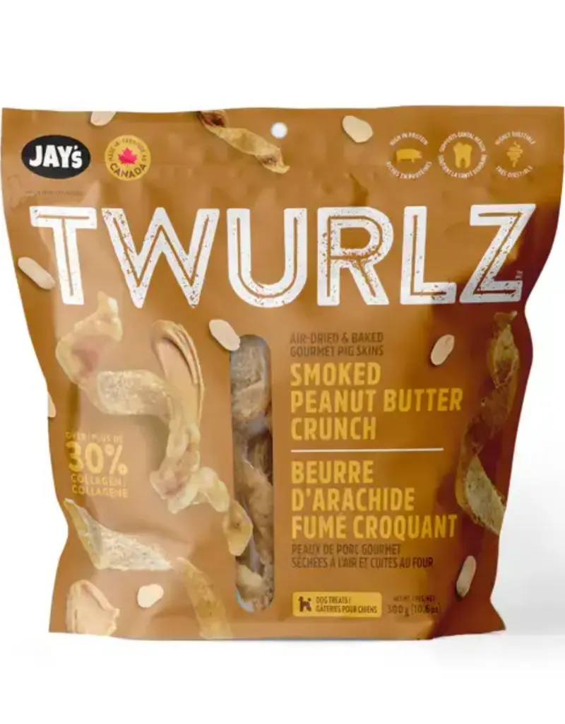 Jay's Jay's Twurlz Smoked Peanut Butter Dog Treats 300g