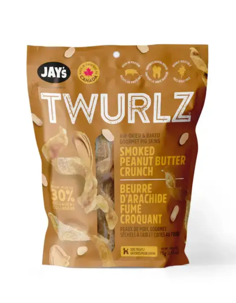 Jay's Jay's Twurlz Smoked Peanut Butter Dog Treats 75g