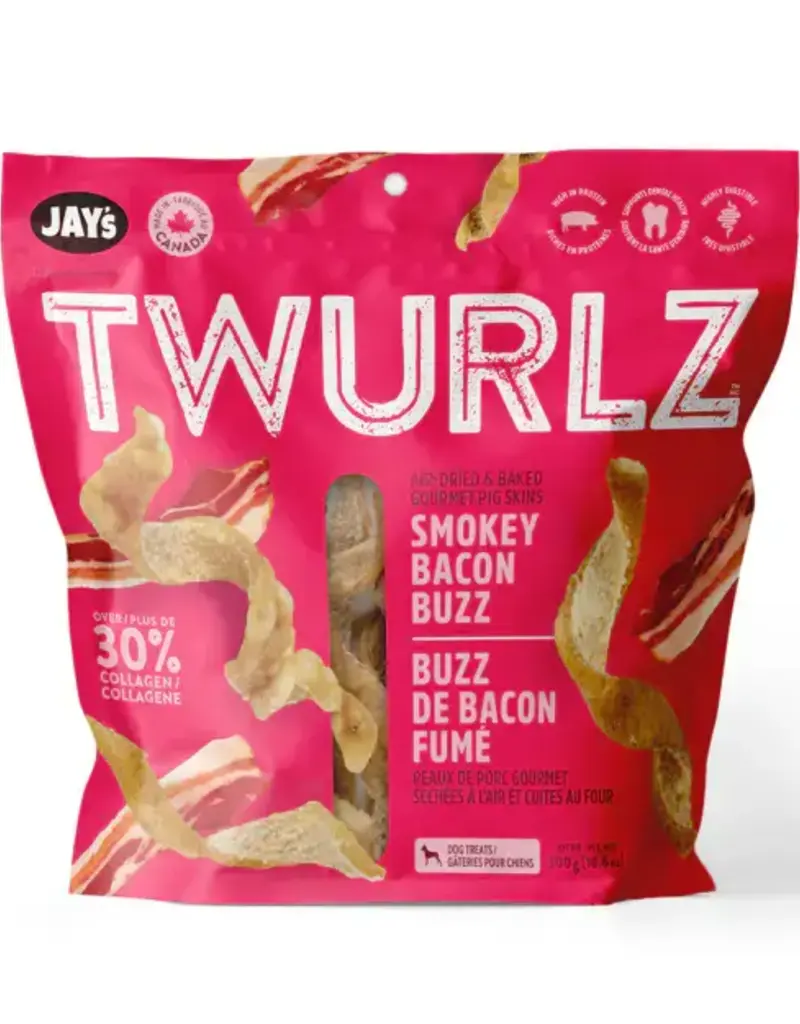 Jay's Jay's Twurlz Smokey Bacon Dog Treats 300g