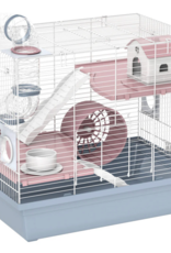 PawHut PawHut 3-Tier Hamster Cage with Excerise Wheel, Food Bowl, Water Bottle, House, Tunnels and Ramps
