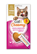 Catit Catit Creamy Lickable Treat - Chicken & Shrimp - 5 pack
