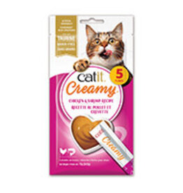 Catit Catit Creamy Lickable Treat - Chicken & Shrimp - 5 pack