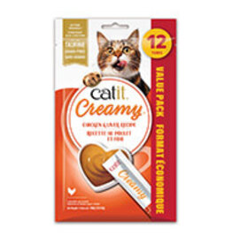 Catit Catit Creamy Lickable Cat Treat - Chicken & Liver Flavour - 12 pack