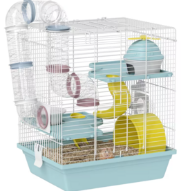 PawHut PawHut 3 Level Hamster Cage with Accessories -  Blue (14" x 11" x 16")