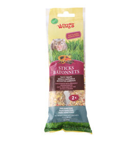 Living World Hamster Sticks Fruit Flavour - 2 pack