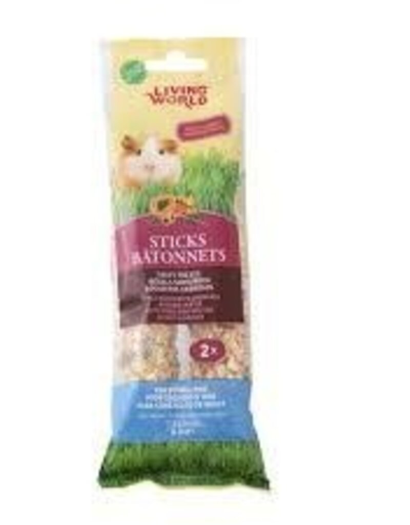 Living World Guinea Pig Sticks Fruit Flavour - 2 pack