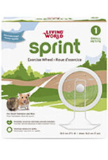 Living World Sprint 1 Exercise Wheel with Metal Stand - Small - 18.5 cm (7 in)