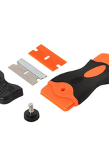 Temu Scratch-Free Razor Blade Glass Scraper Tool with Metal Blades & Plastic Blades