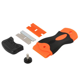 Temu Scratch-Free Razor Blade Glass Scraper Tool with Metal Blades & Plastic Blades