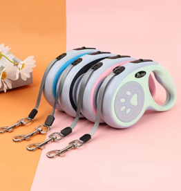 Temu Retractable Leash - Assorted Colours - Small - 9.8ft
