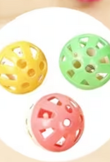 Temu Assorted Plastic Ball with Bell Bulk Cat Toys - Assorted Colours 1pc