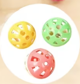 Temu Assorted Plastic Ball with Bell Bulk Cat Toys - Assorted Colours 1pc
