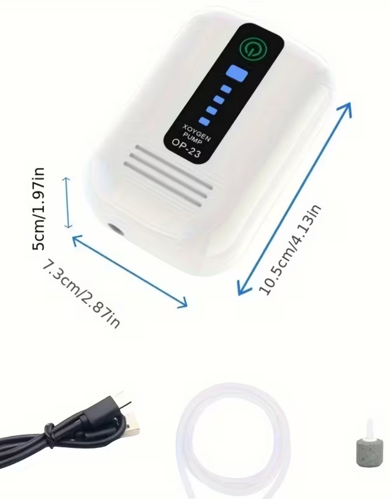 Temu Aquarium Air Pump Kit - 4W 55GPH up to 150 Gallons