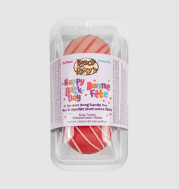 Bosco and Roxy's Cookie - Bosco and Roxy's Prepackaged Happy Bark-Day Cupcake Duo - Pink 1pc.