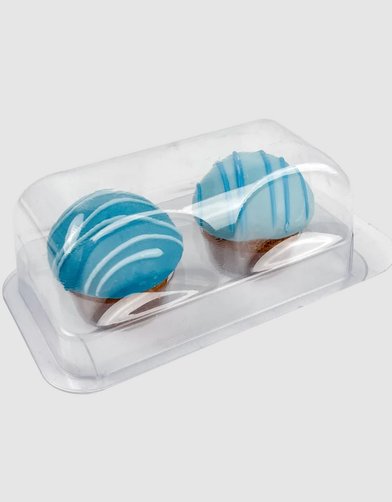 Bosco and Roxy's Cookie - Bosco and Roxy's Prepackaged Happy Bark-Day Cupcake Duo - Blue 1pc.