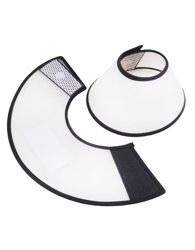 Temu Soft Bib Clear E-Collar Recovery Cone - Medium (6.3-7.48in)