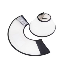 Temu Soft Bib Clear E-Collar Recovery Cone - Small (7.09-8.27in)