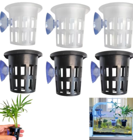 Temu Aquarium Plant Basket with Suction Cup - Assorted Colours 1pc.