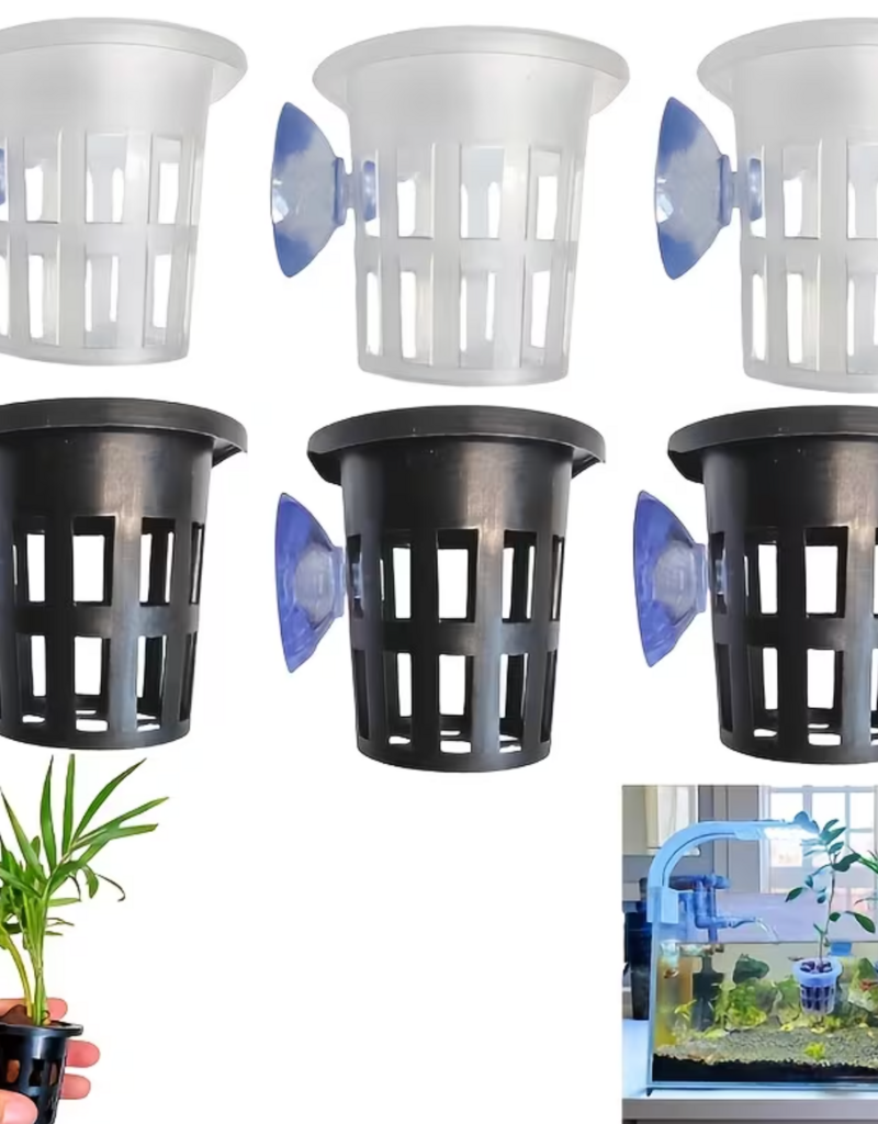Temu Aquarium Plant Basket with Suction Cup - Assorted Colours 1pc.