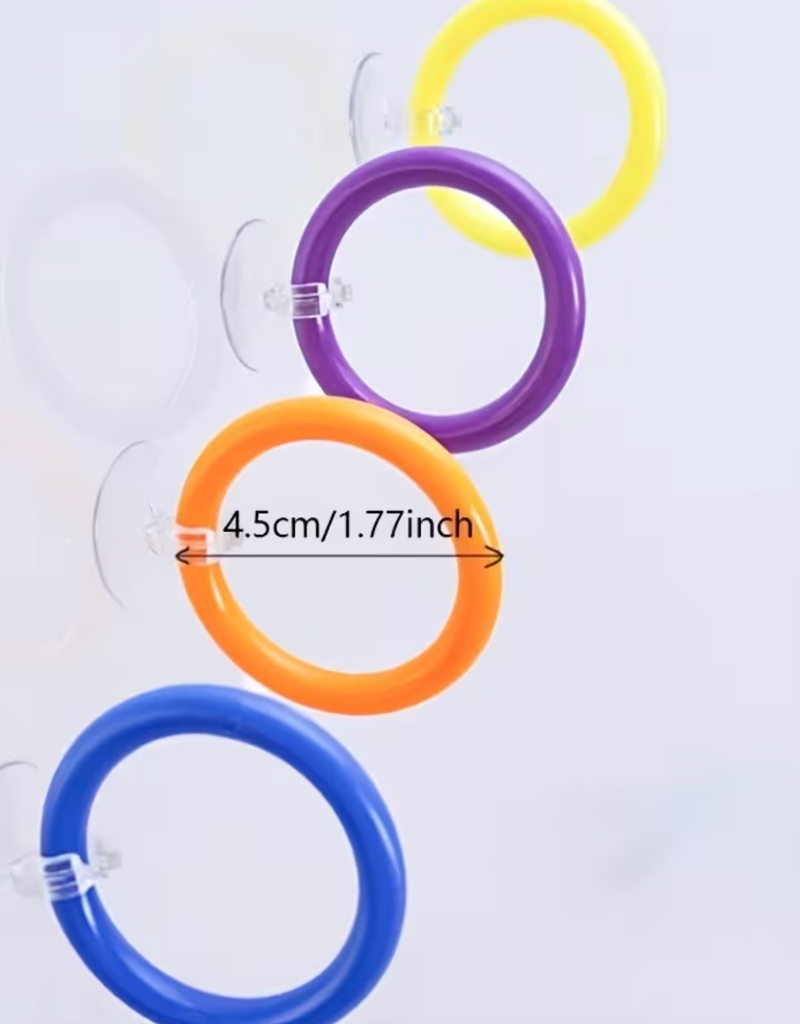Temu Bulk - Betta Ring with Suction Cup - Assorted Colours 1pc.