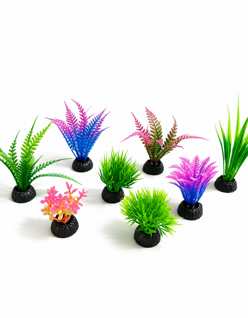 Temu Bulk - Artificial Assorted Aquarium Plants (1.57in -2.17in) - Small 1pc.