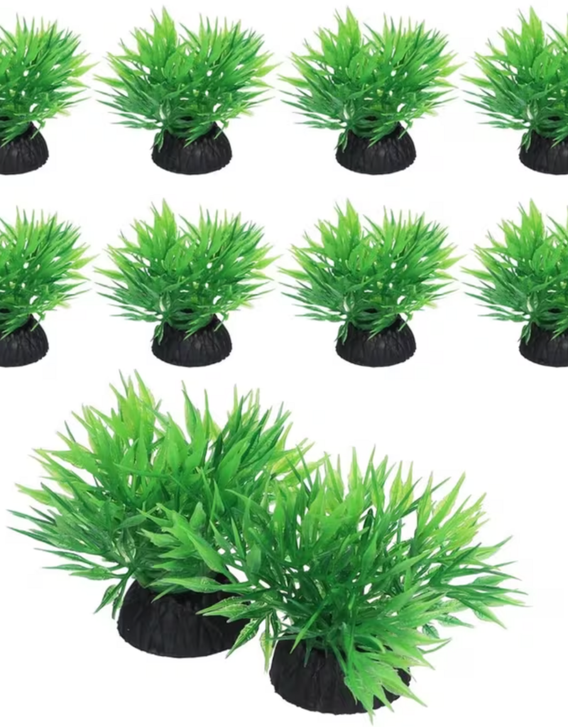 Temu Bulk - Artificial Assorted Aquarium Plants (1.57in -2.17in) - Small 1pc.