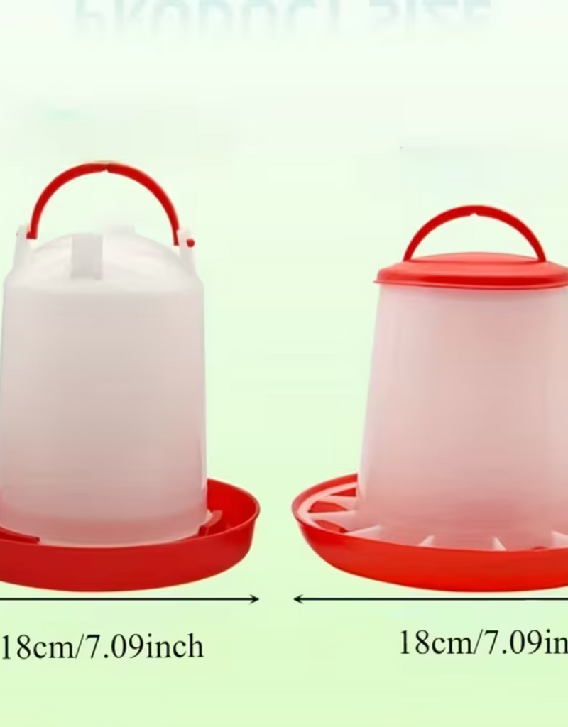 Temu Plastic Chicken Feeder - 5.91in