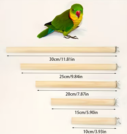 Temu Wooden Bird Perch - 15cm - Small 1pc